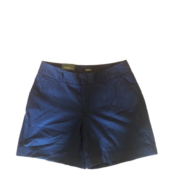 Eddie Bauer Mercer Fit Navy Casual Mid Rise Short Sz. 14R Walking Hiking Stretch - Picture 1 of 6